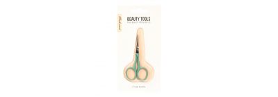 Tijera metalica para cejas verde