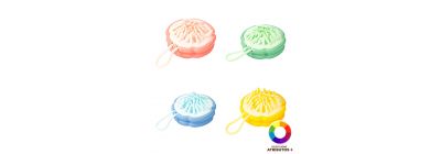 Cepillo plastico con relieve surtido