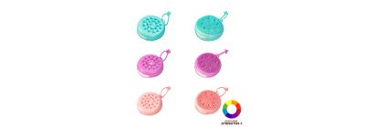 Cepillo facial redondo con relieve 2en1 surtido