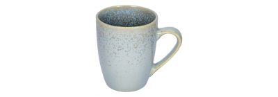 Jarra cerámica celeste y gris