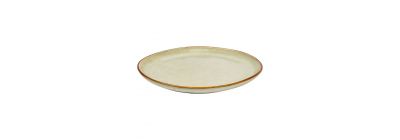 Plato ceramica 8pulg gris+marron
