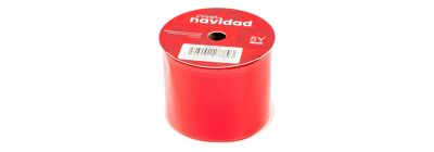 Cinta navideña afelpada roja
