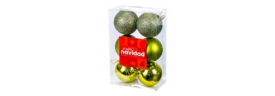 Esferas navideñas verdes 7cm