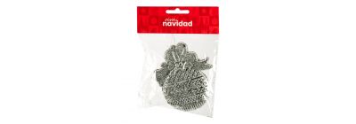 Set 2 esferas con lazo plateado