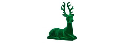 Figura afelpada reno verde