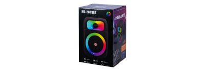 Parlante Bluetooth karaoke negro
