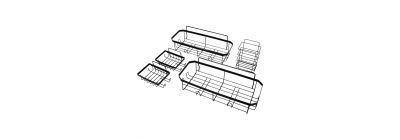 Organizador metálico baño