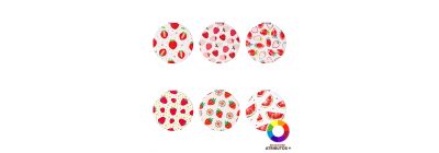 Espejo compacto diseño frutas