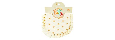 Babero tela estampado corazones 