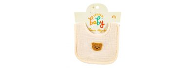 Babero para bebe afelpado oso 