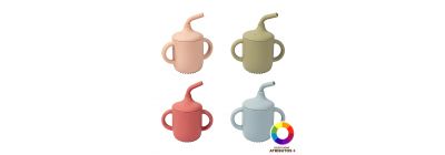 Vaso silicón con pajilla