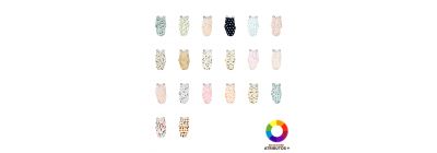 Manta estampada con velcro bebé