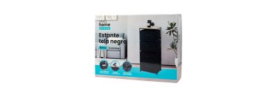 Estante tela 4 niveles negro