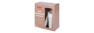 Vajilla biodegradable beige