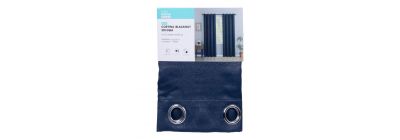 Cortina blackout azul 137x229 cm