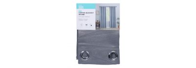 Cortina gris estampada blackout