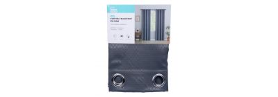 Cortina gris blackout 137x229 cm