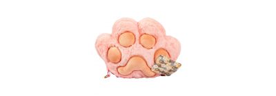 Peluche pata gato rosado