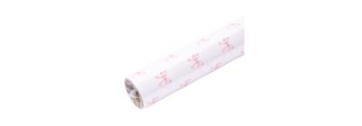 Papel lazos blanco rosado