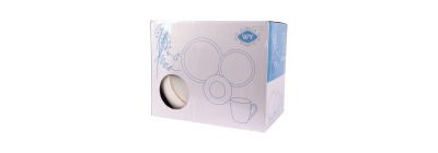 Vajilla porcelana blanca 16 piezas