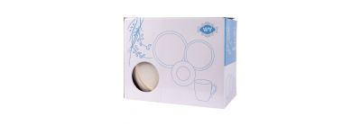 Vajilla porcelana beige 16 piezas