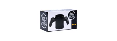 Jarra cerámica negra gamer