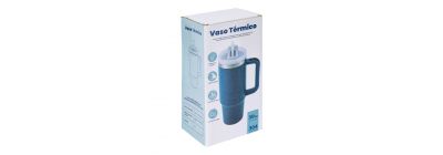 Envase aluminio 30 oz azul