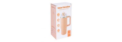 Envase aluminio 30 oz rosado