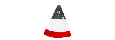 Pie árbol afelpado navideño