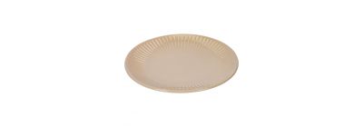 Plato cerámico beige elegante