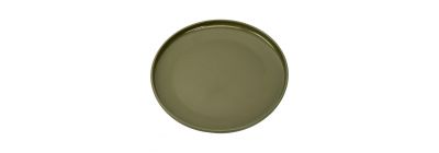 Plato cerámico verde funcional