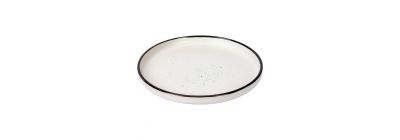 Plato cerámica estampado puntos