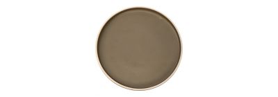 Plato cerámica gris y blanco