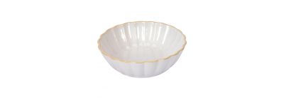 Bowl cerámica blanco y beige