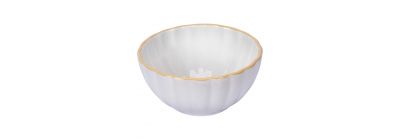 Bowl cerámica blanco rayas