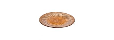 Plato plano cerámica rayas