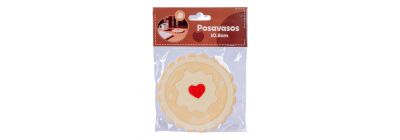Portavaso cerámica corazón