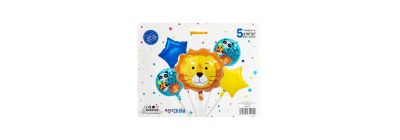 Globo metálico león cumpleaños