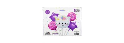 Globo metálico cumpleaños gato