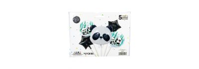 Globo metálico panda estampado