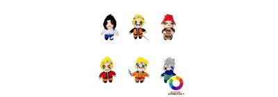 Llavero afelpado Naruto surtido