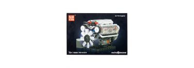 Rompecabezas motor V8 plástico