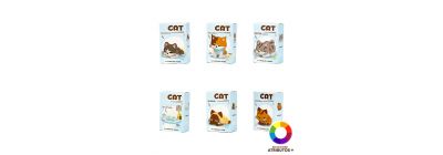Bloque plástico diseño gato