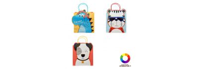 Bolsa papel diseño animal 3D
