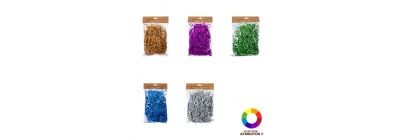 Papel triturado escarchado surtido