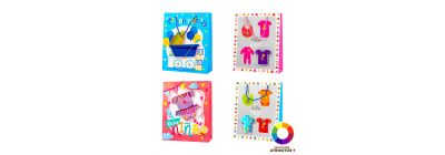 Bolsa papel mediana diseño 3D