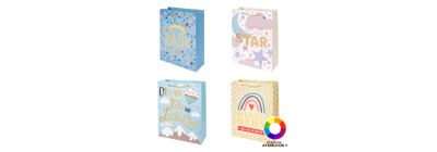 Bolsa papel mediana frases figuras