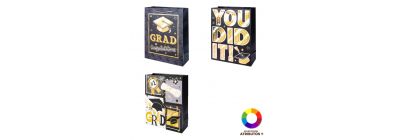 Bolsa papel graduación mediana