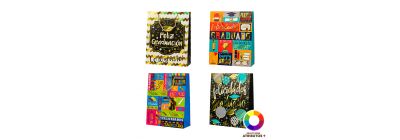 Bolsa papel graduación mediana