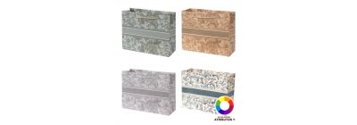 Bolsa papel flores pequeña